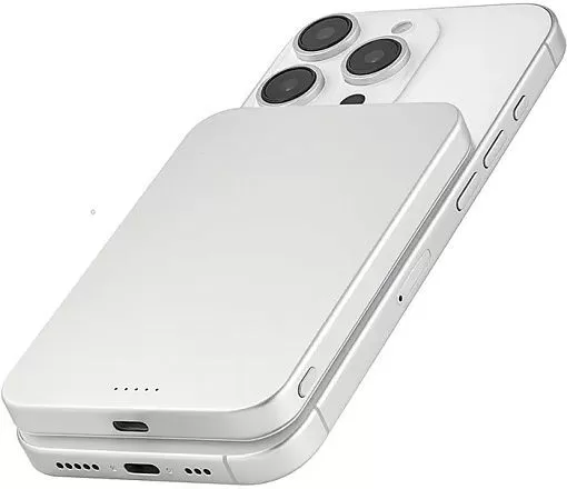 Внешний аккумулятор uBear Slide MagSafe 5000mAh, серебристый