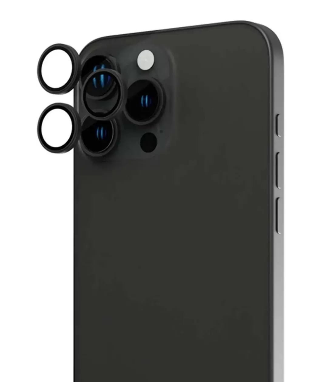 Защитное стекло камеры BlueO на iPhone 15 Pro, черный