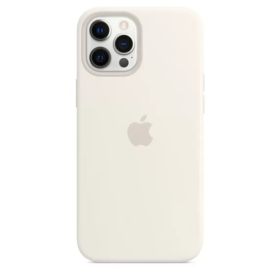 Чехол силиконовый MagSafe iPhone 12 Pro Max, белый