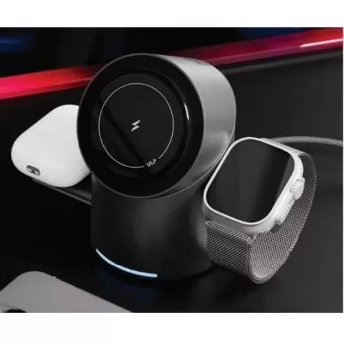 Беспроводное зарядное устройство "vlp" Tower Power 3in1, серый