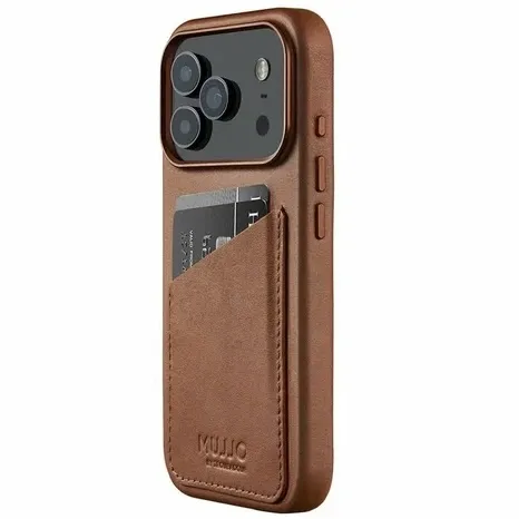 Чехол Mujjo Wallet Leather для iPhone 17 Pro Max, песочный