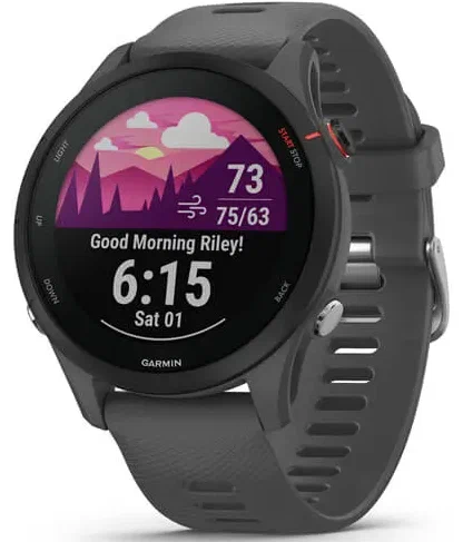 Умные часы Garmin Forerunner 255 45 мм, серый (010-02641-10)