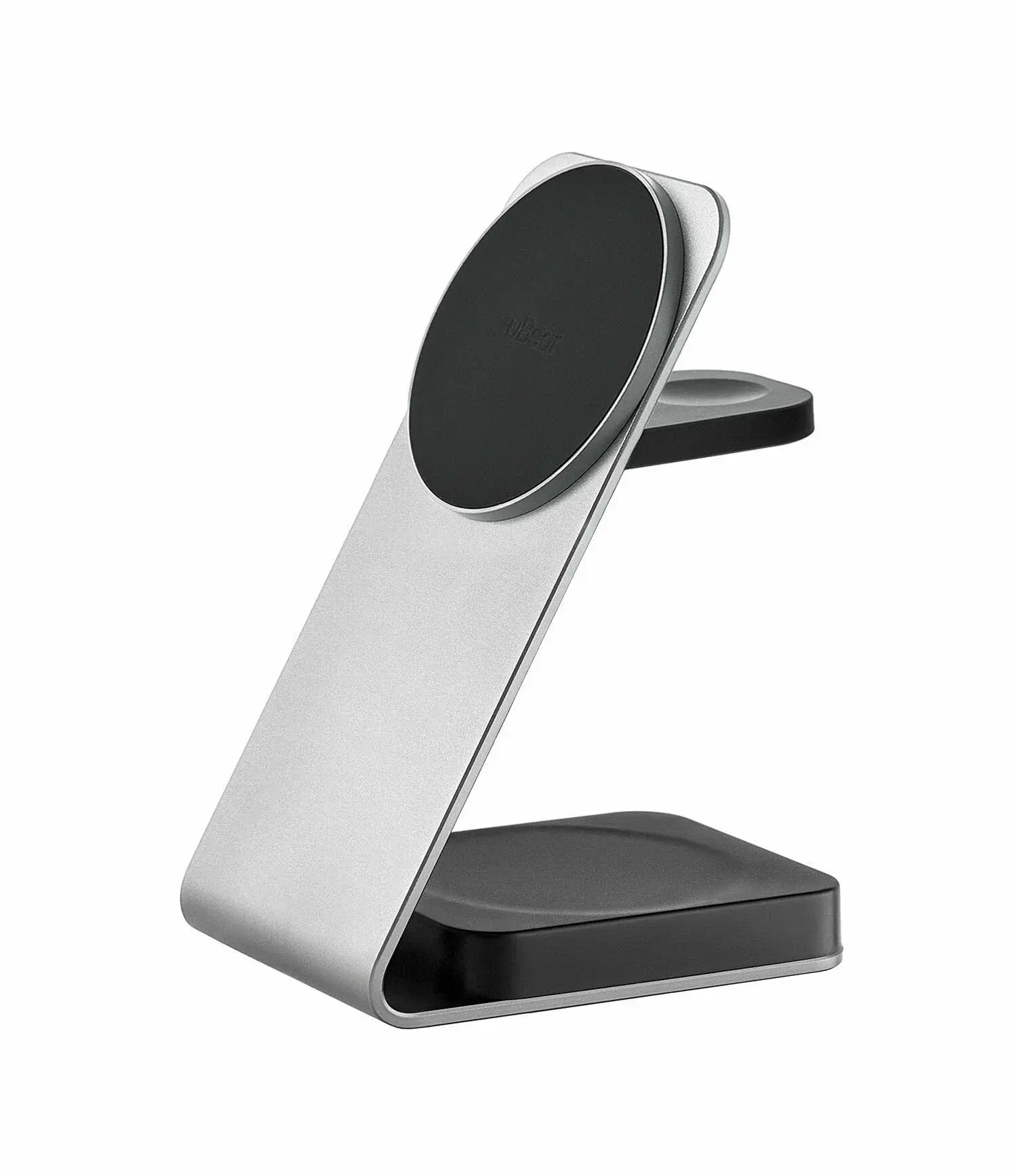 Беспроводное зарядное устройство uBear Level Ultra 3в1, серебристый