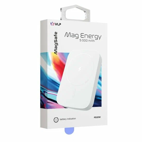 Внешний аккумулятор «vlp» Magsafe PowerBank 5000 mAh, USB-C, белый