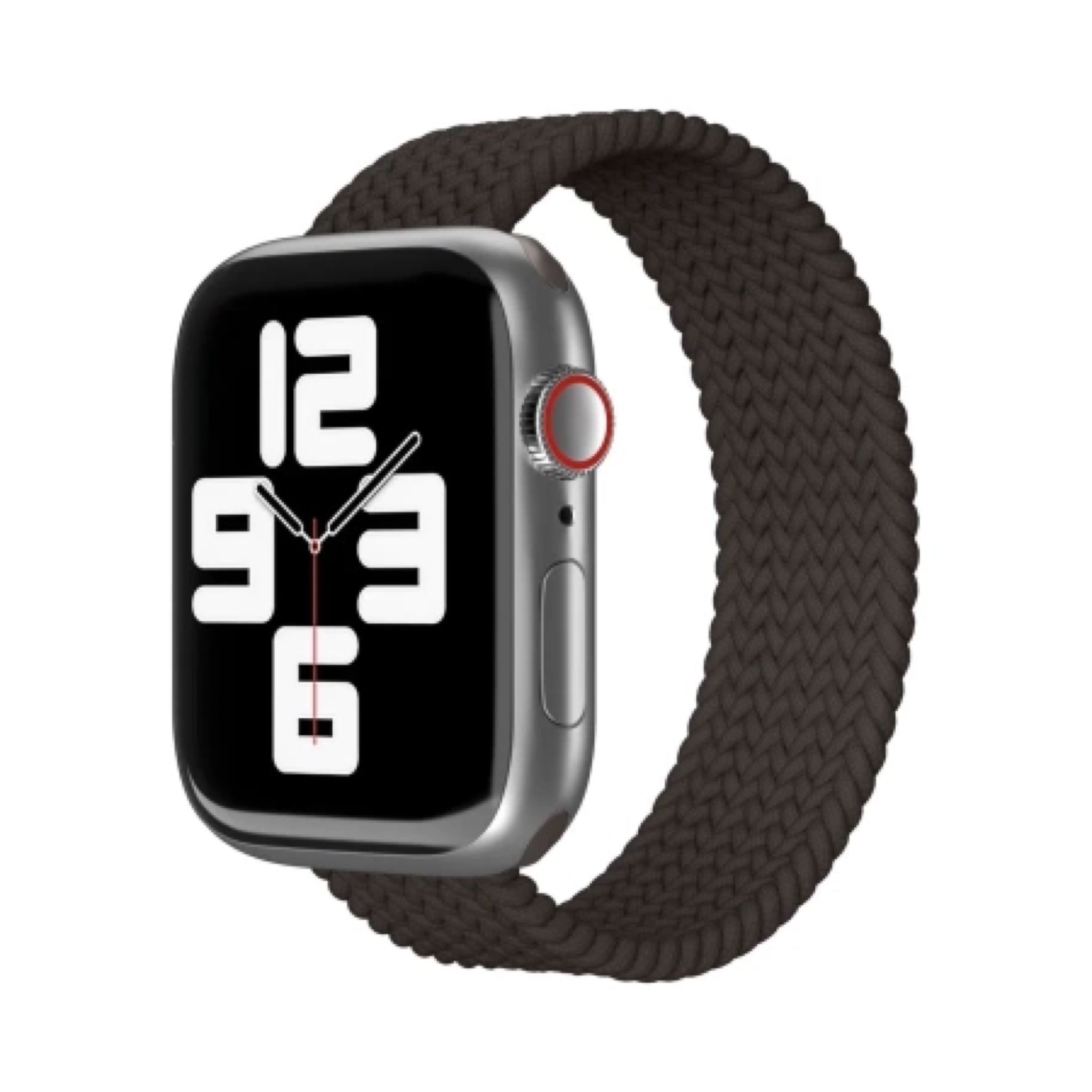 Ремешок нейлоновый плетёный "vlp" для Apple Watch 38/40/41, L/XL, 2шт, черный