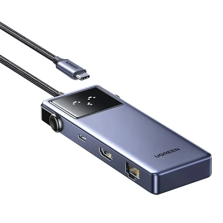 Хаб Ugreen UNO 7-in-1 4K, серый