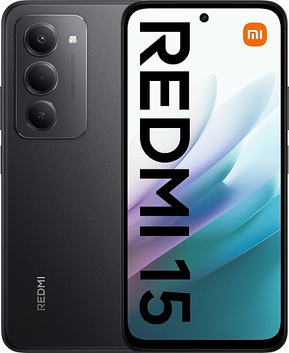 Смартфон Xiaomi Redmi 15 4G 6/128 ГБ, черный