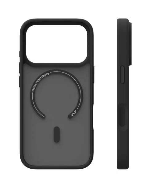 Чехол защитный "vlp" LITE Bloom Case с MagSafe для iPhone 17 Pro Max, черный