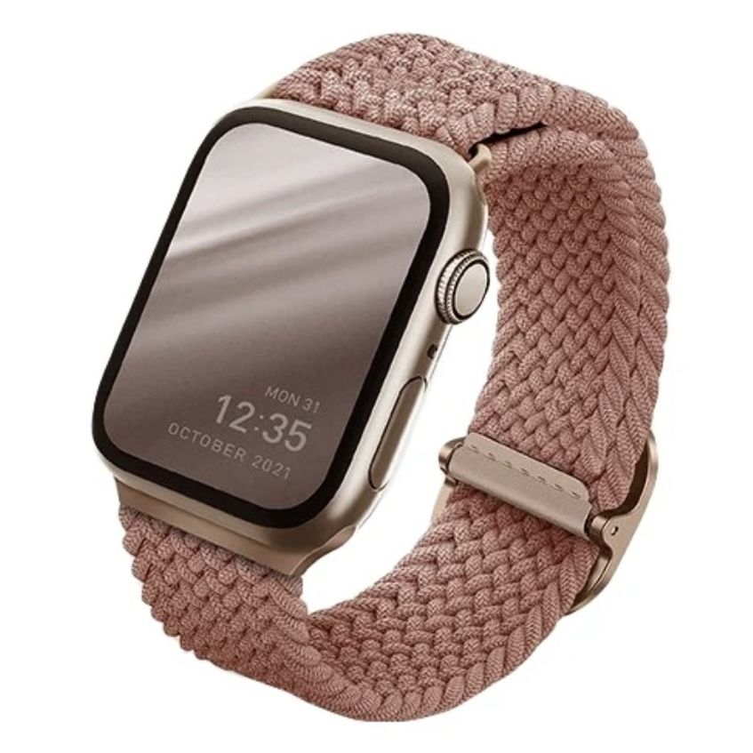 Ремешок Uniq ASPEN Strap Braided для Apple Watch 41/40/38mm, розовый