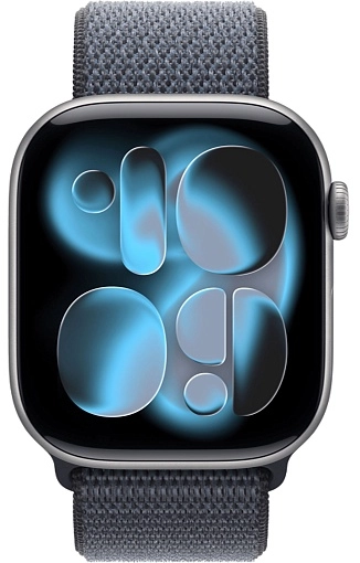 Apple Watch Series 11 Sport Loop 46 мм, «серый космос»