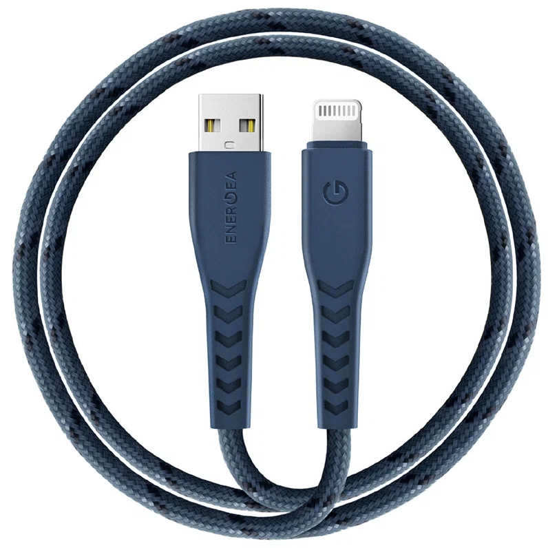 Кабель EnergEA NyloFlex USB-A to Lightning 1.5м, синий