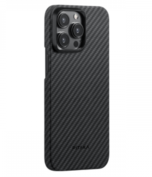 Чехол Pitaka MagEZ Case 4 Kevlar для iPhone 15 Pro, черно-серый