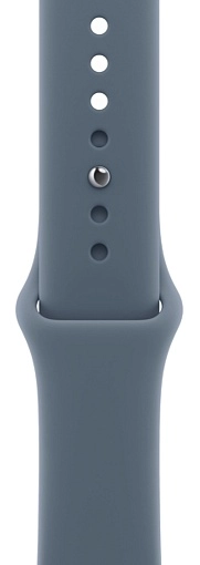 Apple Watch Series 11 46 мм, серебристый, ремешок темно-синего цвета, размер M/L