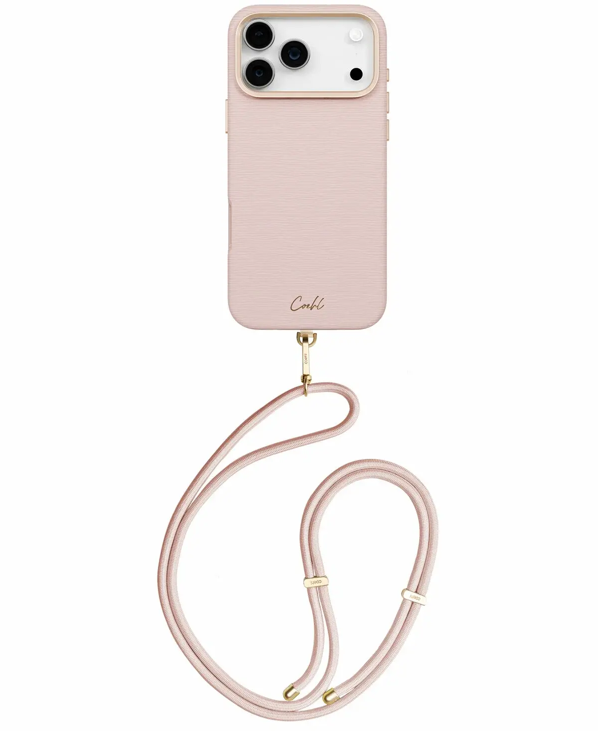 Чехол Uniq для для iPhone 17 Pro Max COEHL Strap series Mirelle Shell, розовый