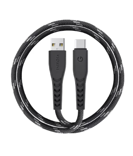 EnergEA Кабель NyloFlex USB-A to USB-C 5A Black 1.5m