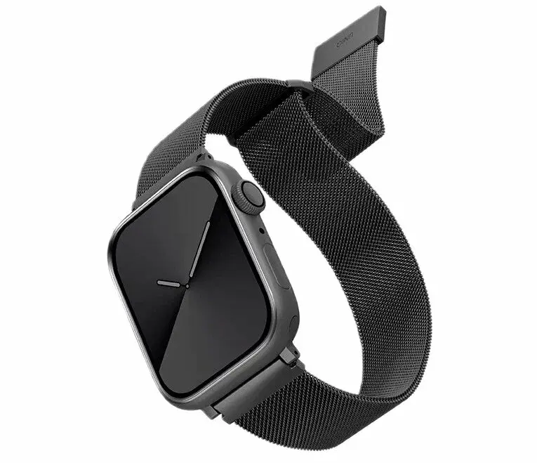 Ремешок Uniq Dante Strap Mesh Steel для Apple Watch 49/45/44/42mm, графитовый