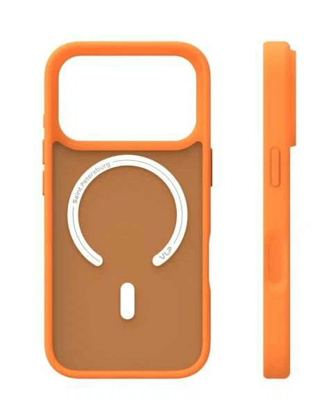 Чехол защитный "vlp" LITE Bloom Case с MagSafe для iPhone 17 Pro Max, оранжевый