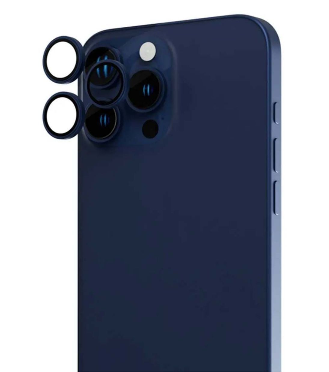 Защитное стекло камеры BlueO на iPhone 15 Pro, синий