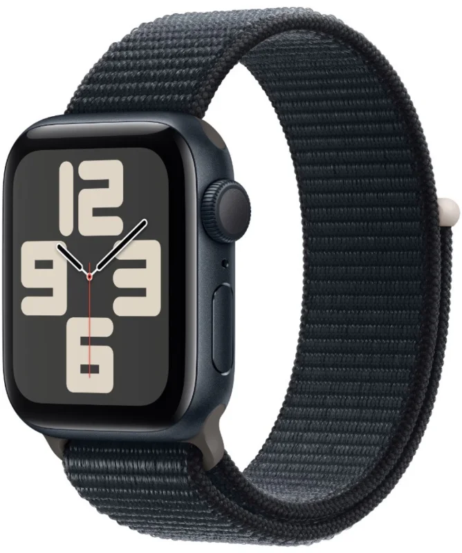 Apple Watch SE 2 2024 Sport Loop, 44 мм, «тёмная ночь»