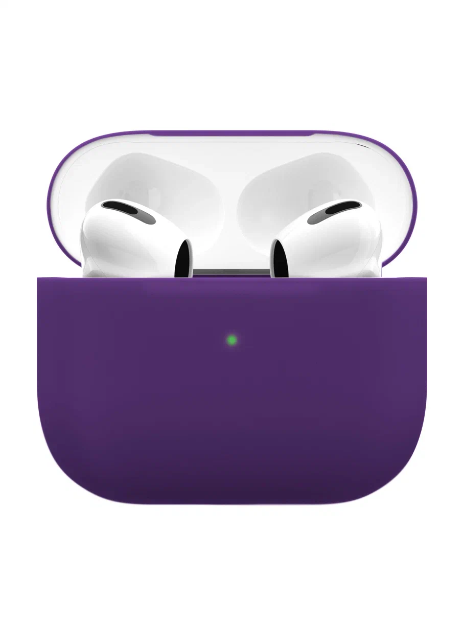Чехол силиконовый "vlp" Soft Touch для AirPods 3, темно-фиолетовый