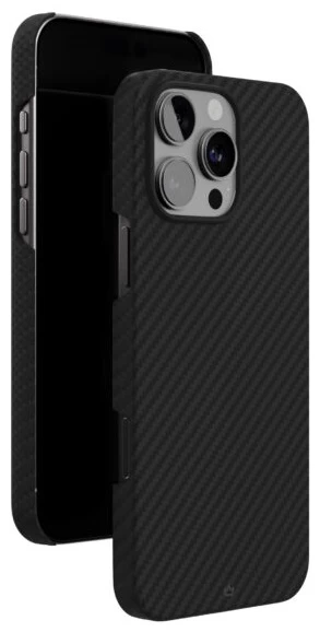 Чехол защитный "vlp" Kevlar Case с MagSafe для iPhone 16 Pro Max, черный