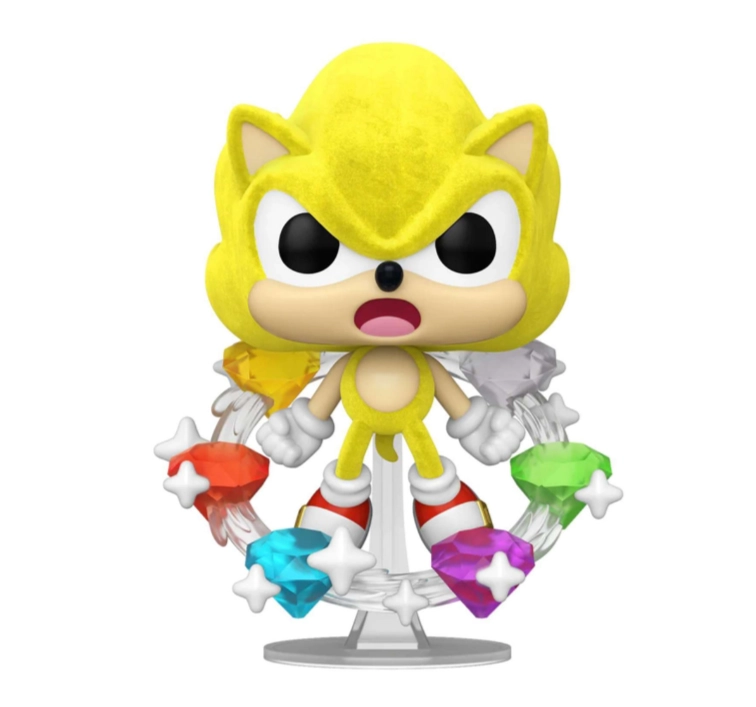 Фигурка Funko POP! Plus Sonic the Hedgehog Super Sonic w/Emeralds (FL) (Exc)