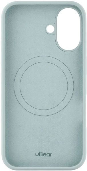 Чехол силиконовый MagSafe uBear  iPhone 16 Plus, холодная мята
