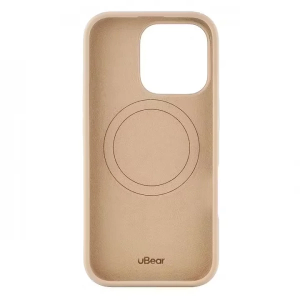 Чехол защитный uBear Touch Mag Case, iPhone 16 Pro, MagSafe, латте