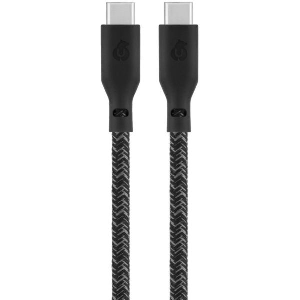 Кабель зарядный uBear Trend Cable USB-C/USB-C 1.2м, 60W, черный