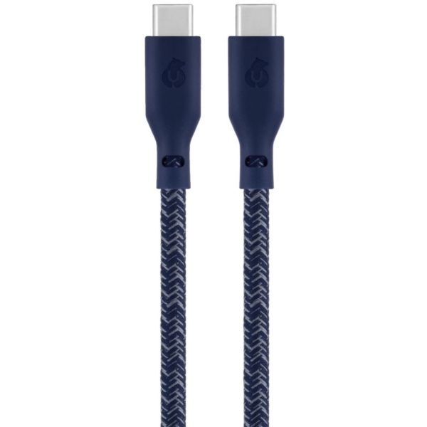 Кабель зарядный uBear Trend Cable USB-C/USB-C 1.2м, 60W, синий